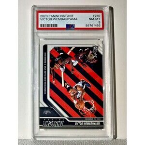 Victor Wembanyama 2023-24 Panini #210 NBA Rookie Basketball Card 1 of 3127 PSA 8